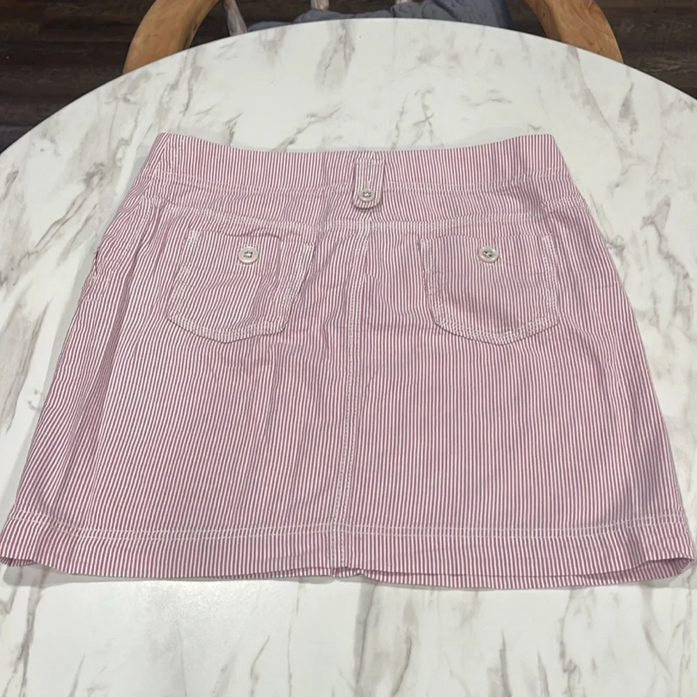 Loft Pink Seersucker Skirt - Picture 4 of 14